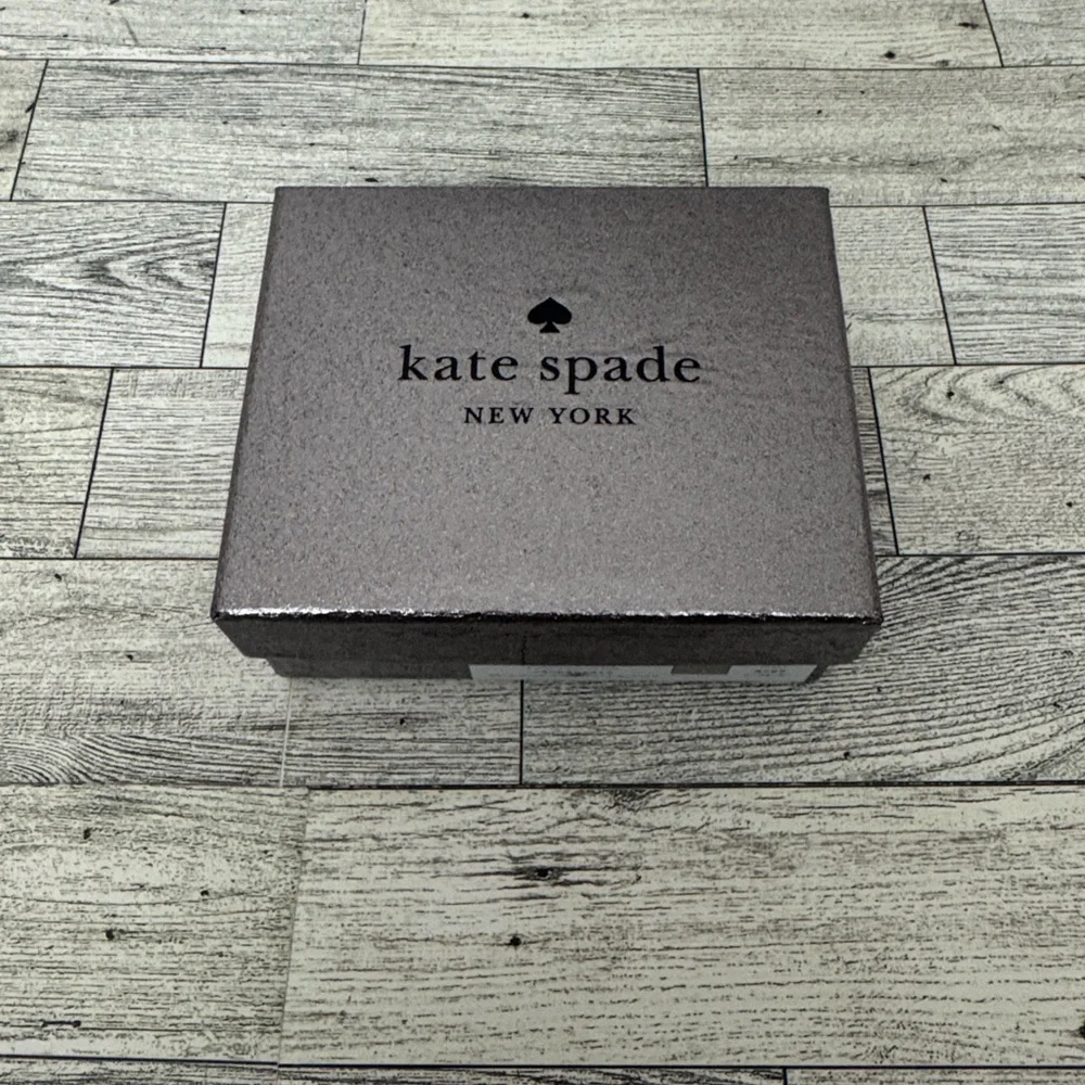 Kate Spade Kenzie Seawater Glitter Card Holder NWT In Box